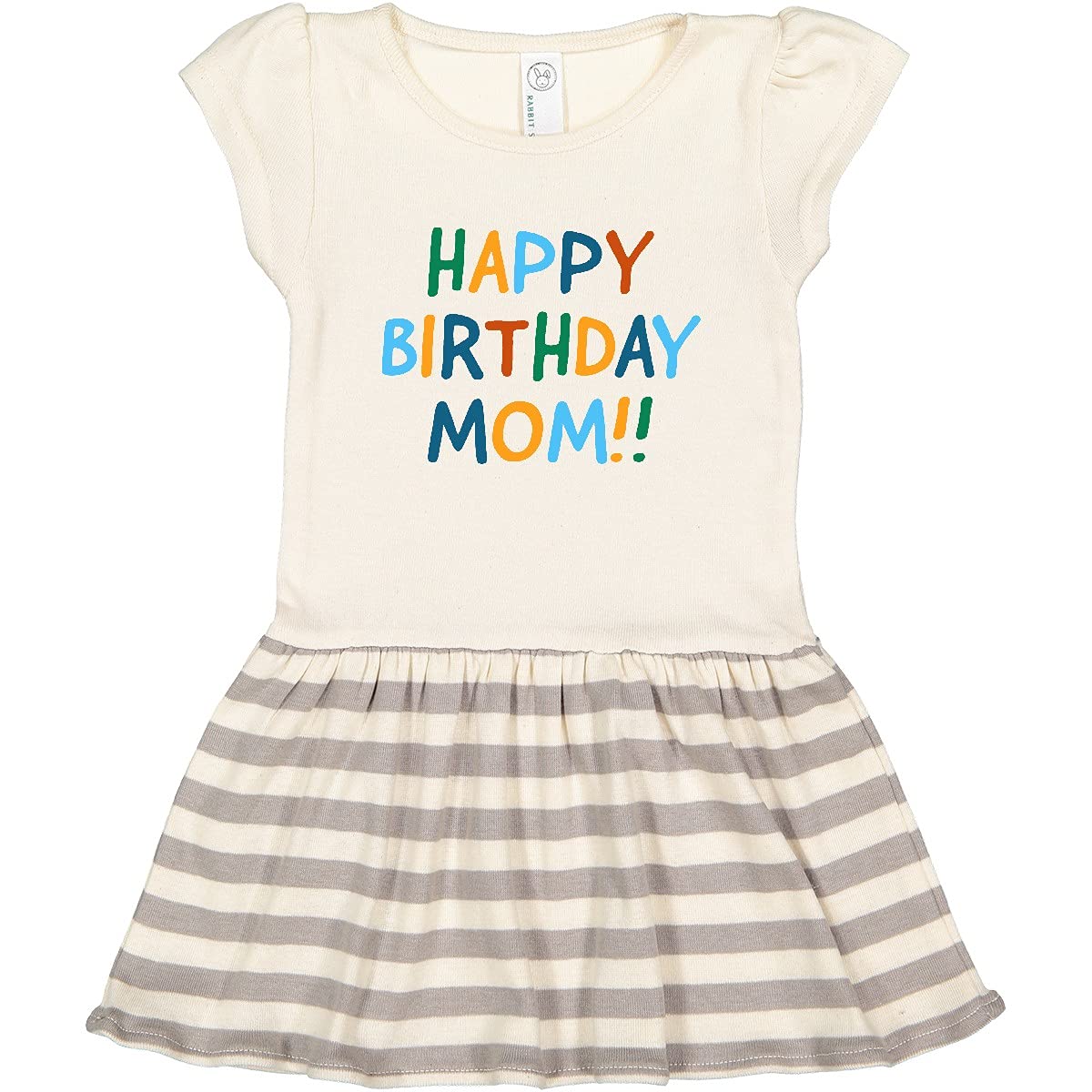 Inktastic Happy Birthday Mom Toddler Dress - Cute Birthday Outfit for Baby Girls - Perfect for Birthday Parties, Photo Shoots & Special Celebrations