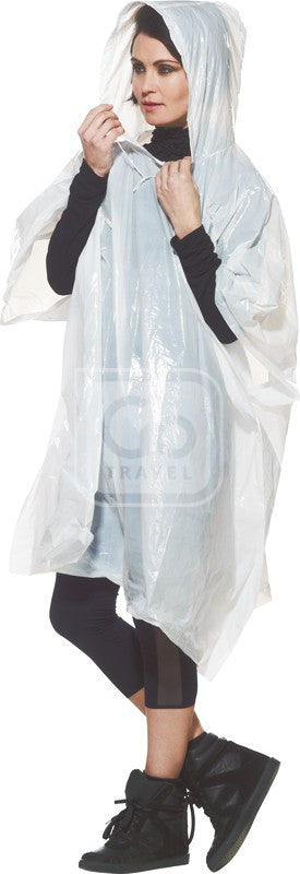 Waterproof Travel Poncho with Pouch - Lightweight Raincoat for Hiking, Camping & Outdoor Adventures - Compact & Portable Emergency Rain Gear
