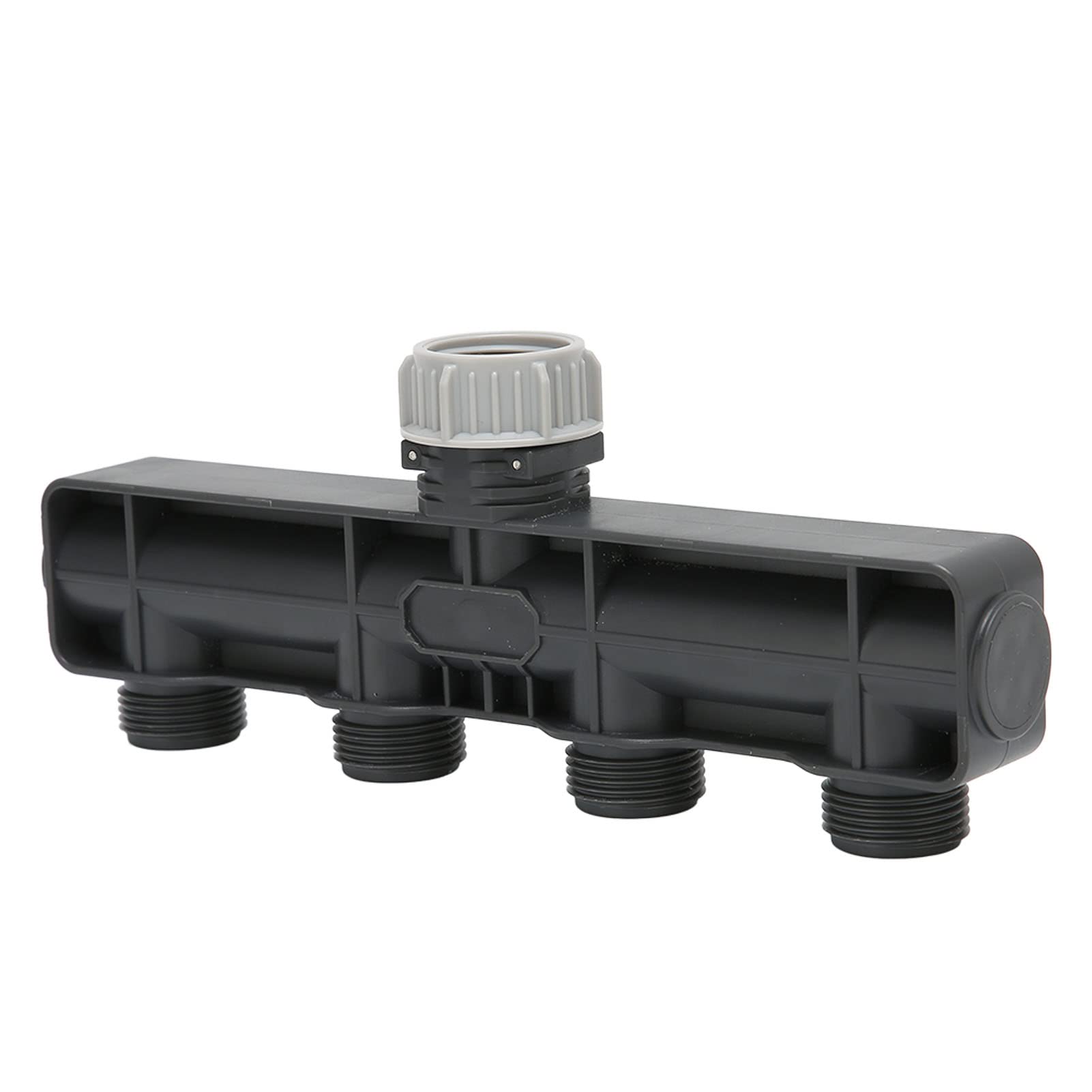 Omabeta 4-Way Garden Hose Splitter - Heavy Duty PP Material, G3/4 Female/Male Thread, Easy Installation - Perfect for Watering Plants, Lawn Care & Outdoor Cleaning