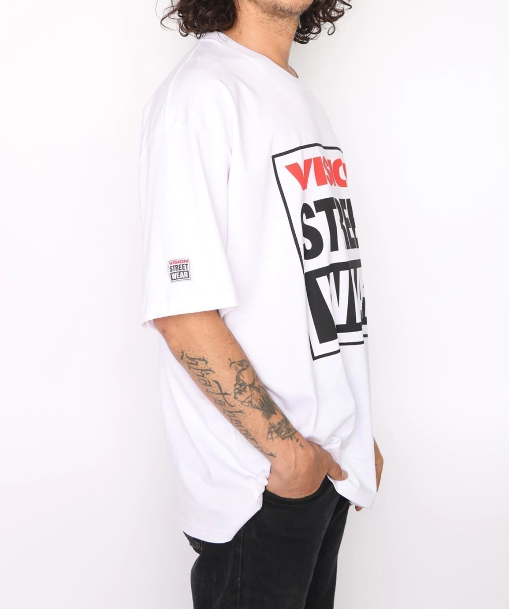 Remera Vision Long Fit Classic White T-Shirt for Men - Comfortable Casual Wear for Everyday Outfits & Layering