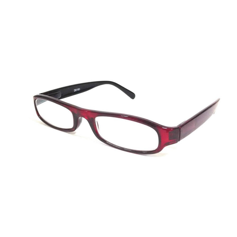 Anti Glare Red Computer Glasses for Eye Strain Relief - Blue Light Blocking Screen Glasses for Gaming & Office Work (Model D0185Rd)
