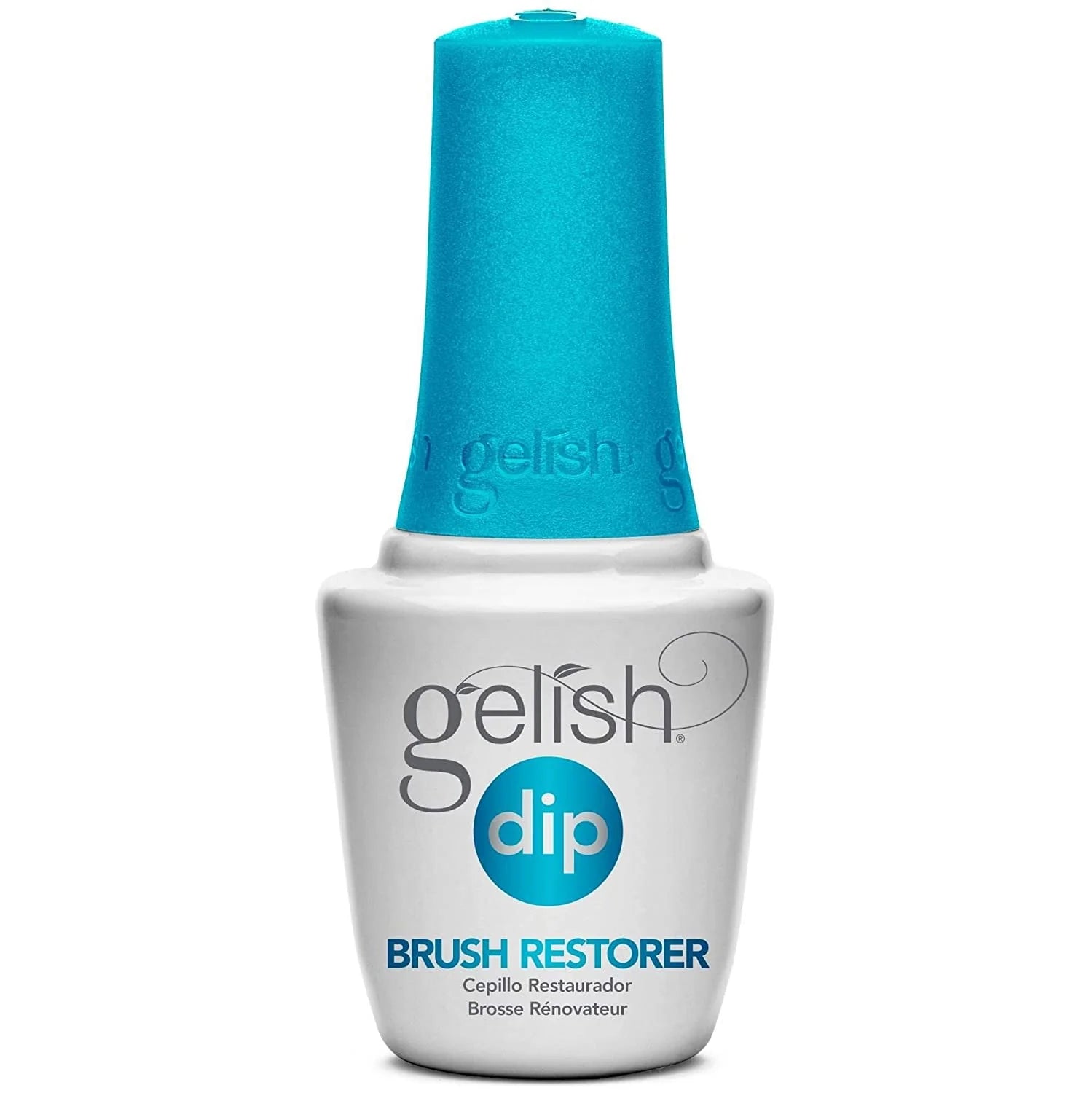 Gelish Dip Essentials Dip Brush Restorer 0.5 fl oz - Nail Brush Cleaner & Restorer for Dip Powder Manicures - Perfect for Salon & Home Nail Care