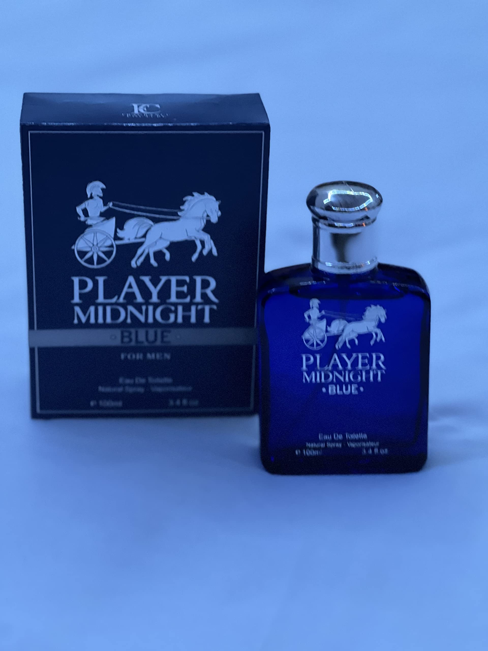Midnight Blue Men's Cologne - 3.4 fl.oz EDT Spray for Men | Fresh, Masculine Fragrance for Date Night, Office & Special Occasions