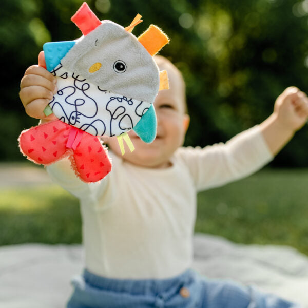 Fehn Crinkle Fish Sensory Toy for Babies & Toddlers - Soft, Noisy, and Interactive Early Learning Toy for Sensory Development & Playtime Fun