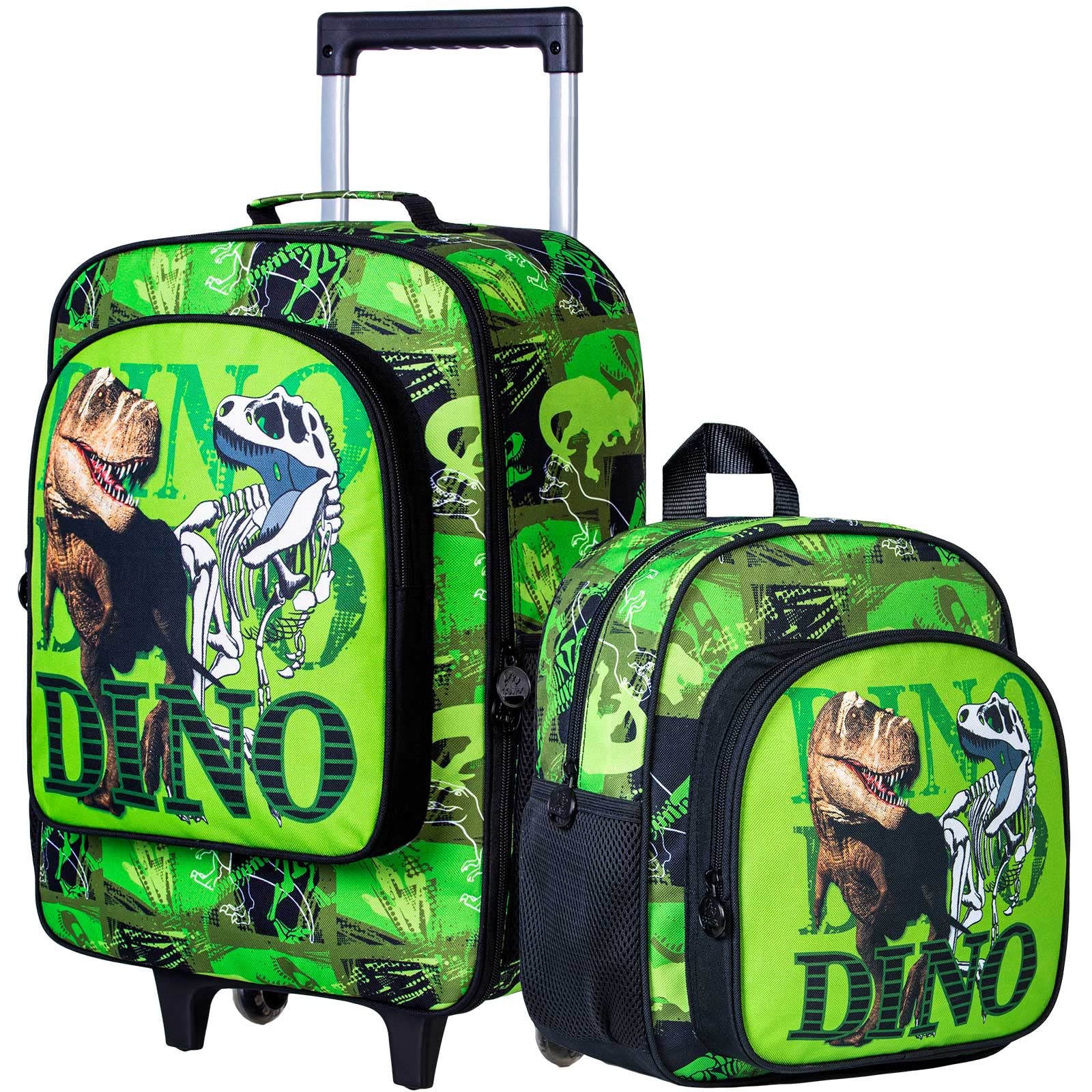Kids Rolling Luggage for Boys & Girls - Toddler Travel Carry-On Suitcase with Wheels | Perfect for Airplane Trips, Family Vacations & School Sleepovers