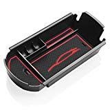 SMABEE Car Central Armrest Storage Box Organizer for Toyota C-HR 2016-2021 | Interior Accessories | Vehicle Stowing & Tidying Solution (Red) | Perfect for Road Trips & Daily Commute