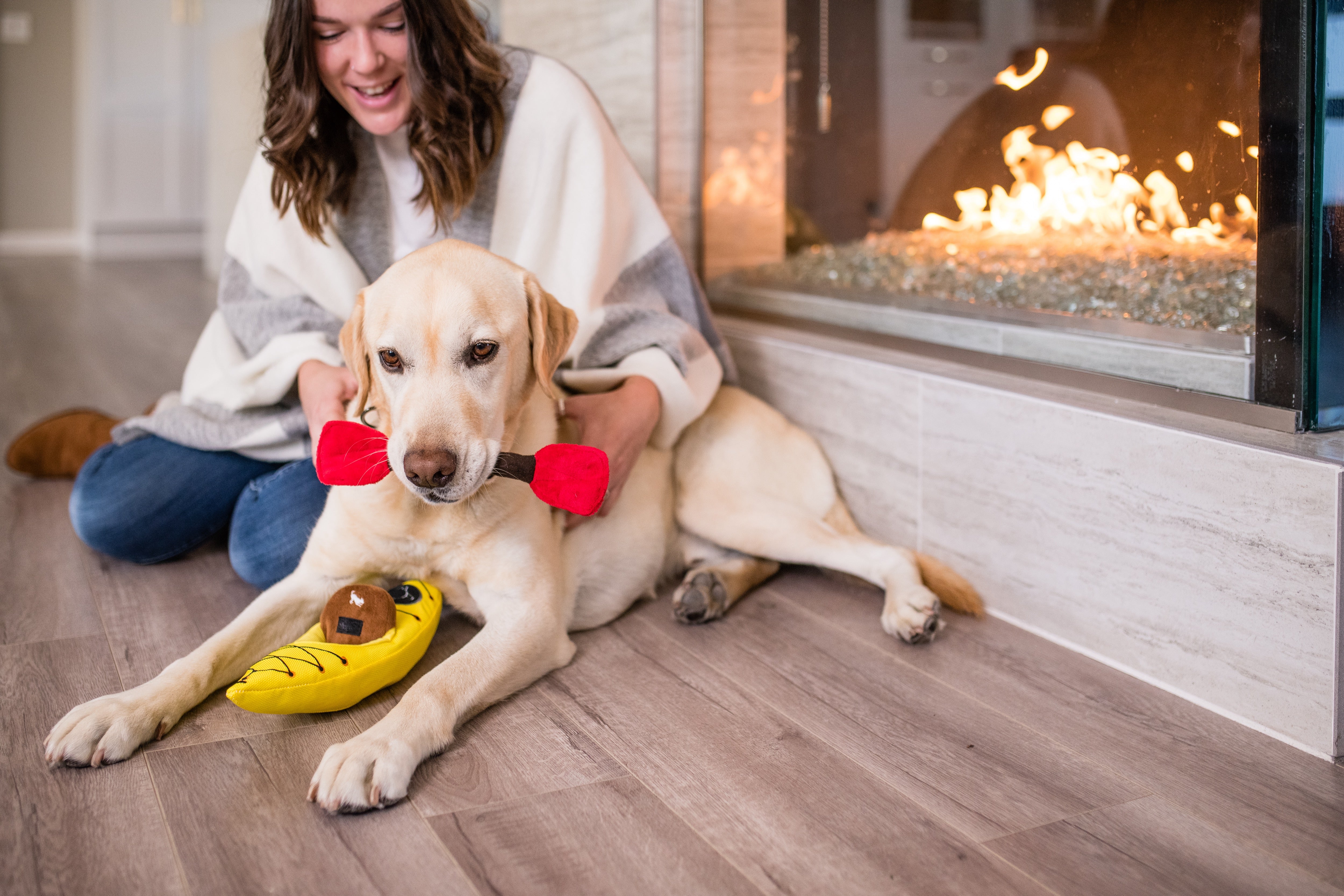El Kayak Dog Toy - Camp Corbin™ Plush Chew Toy for Dogs | Durable & Soft Pet P.L.A.Y. Dog Chew Toy for Indoor & Outdoor Play, Fetch, and Cuddling