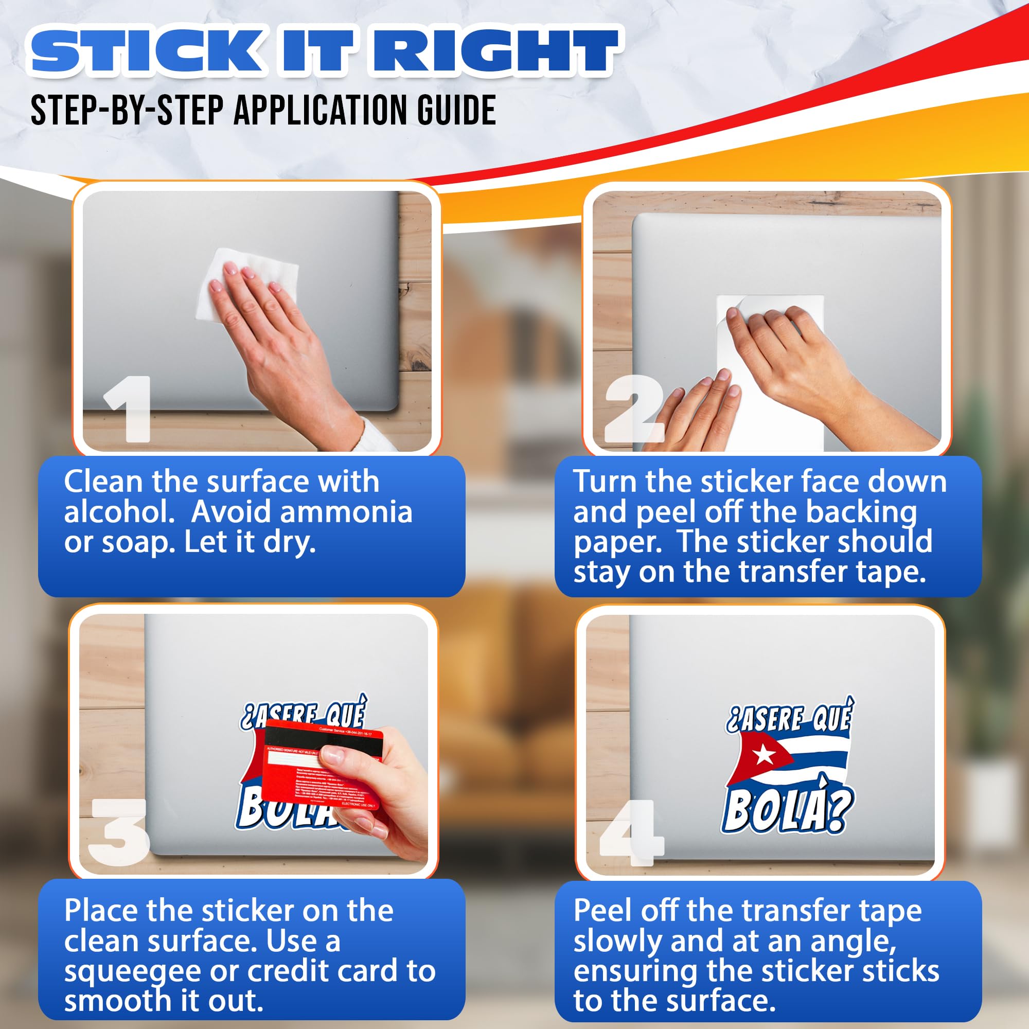 Cuban Flag Stickers 3-Pack - 3
