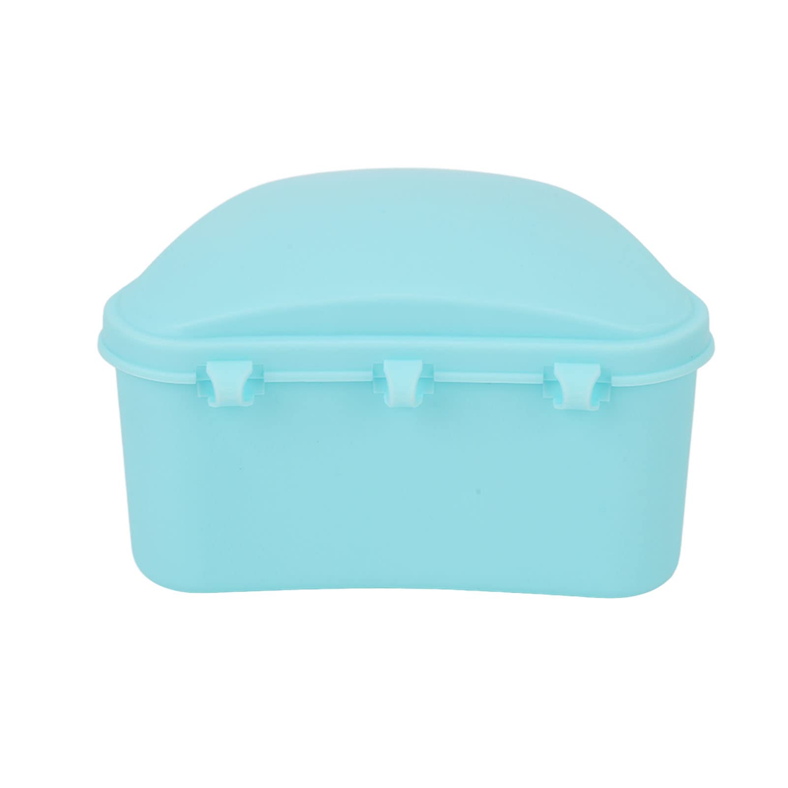 ANGGREK Trapezoid Retainer Case - Portable Denture Storage Box for Travel, Home & Office - Blue | Perfect for Nighttime Storage & On-the-Go Dental Care