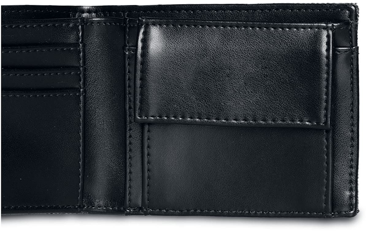 The Batman Vengeance 2022 Logo Official Black Bifold Wallet - Stylish Superhero Gift for Men, Perfect for Everyday Use & Batman Fans Collection