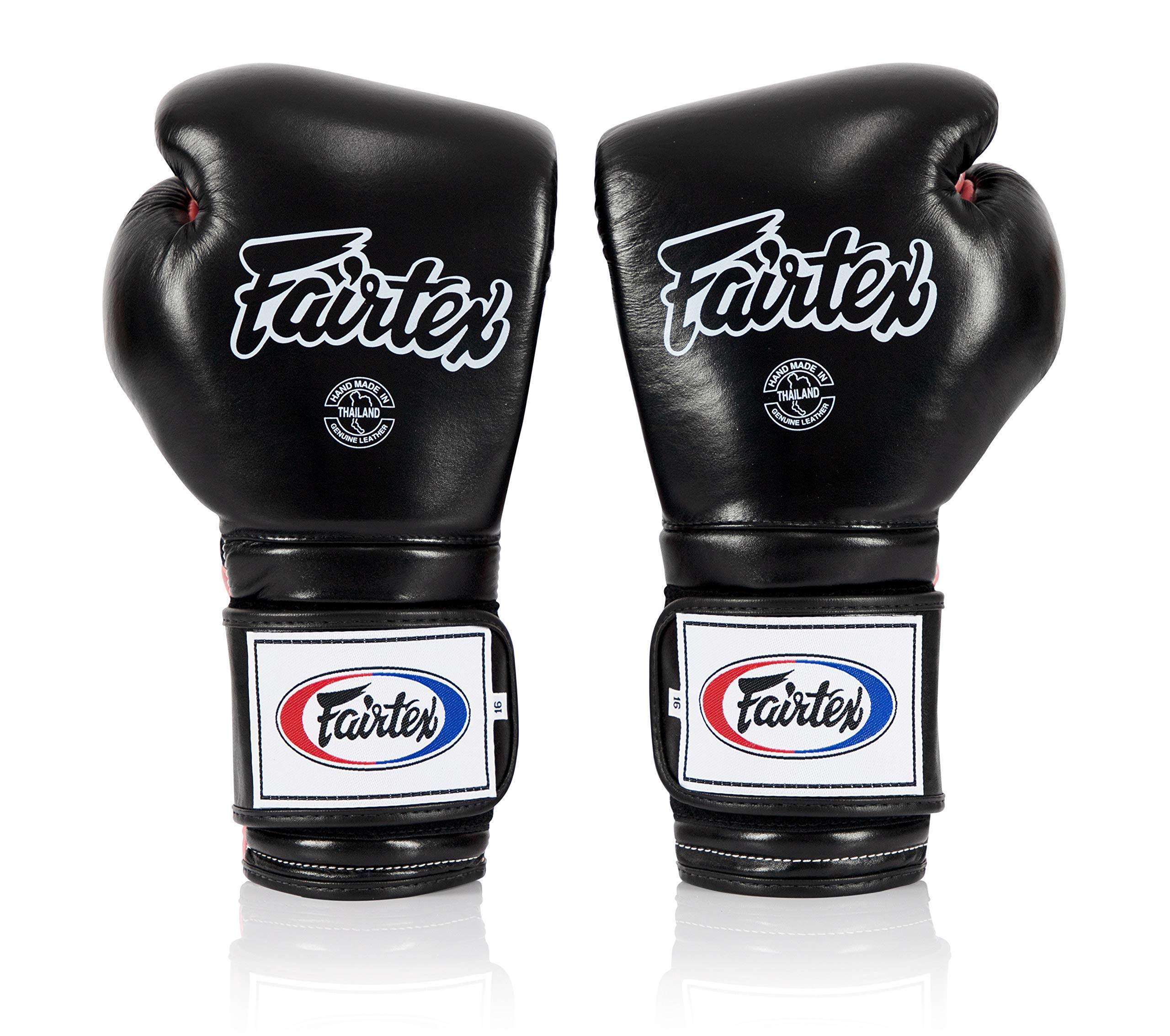 Fairtex BGV9 Muay Thai Boxing Gloves for Professionals & Trainers - Mexican Style MMA Gloves for Hard Hitters | Lightweight, Shock-Absorbent Martial Arts Gloves | Perfect for Sparring, Training & Competition