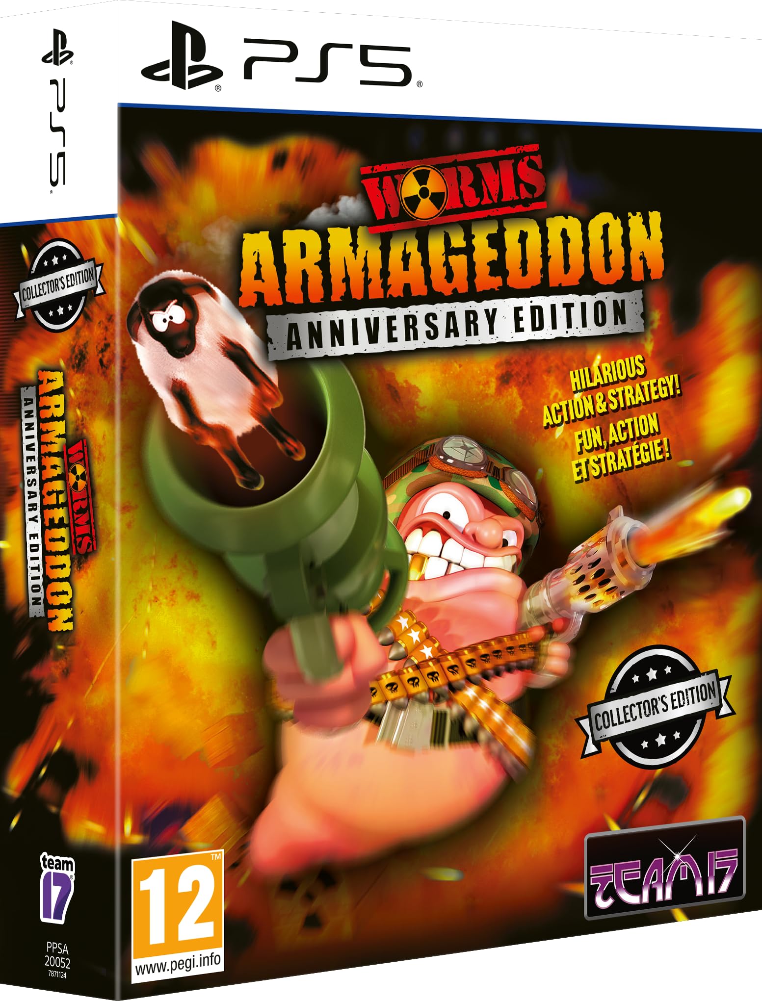 Worms Armageddon Anniversary Collector's Edition - PS5 Game | Classic Strategy Action for PlayStation 5 | Perfect for Multiplayer Battles & Nostalgic Gaming Nights