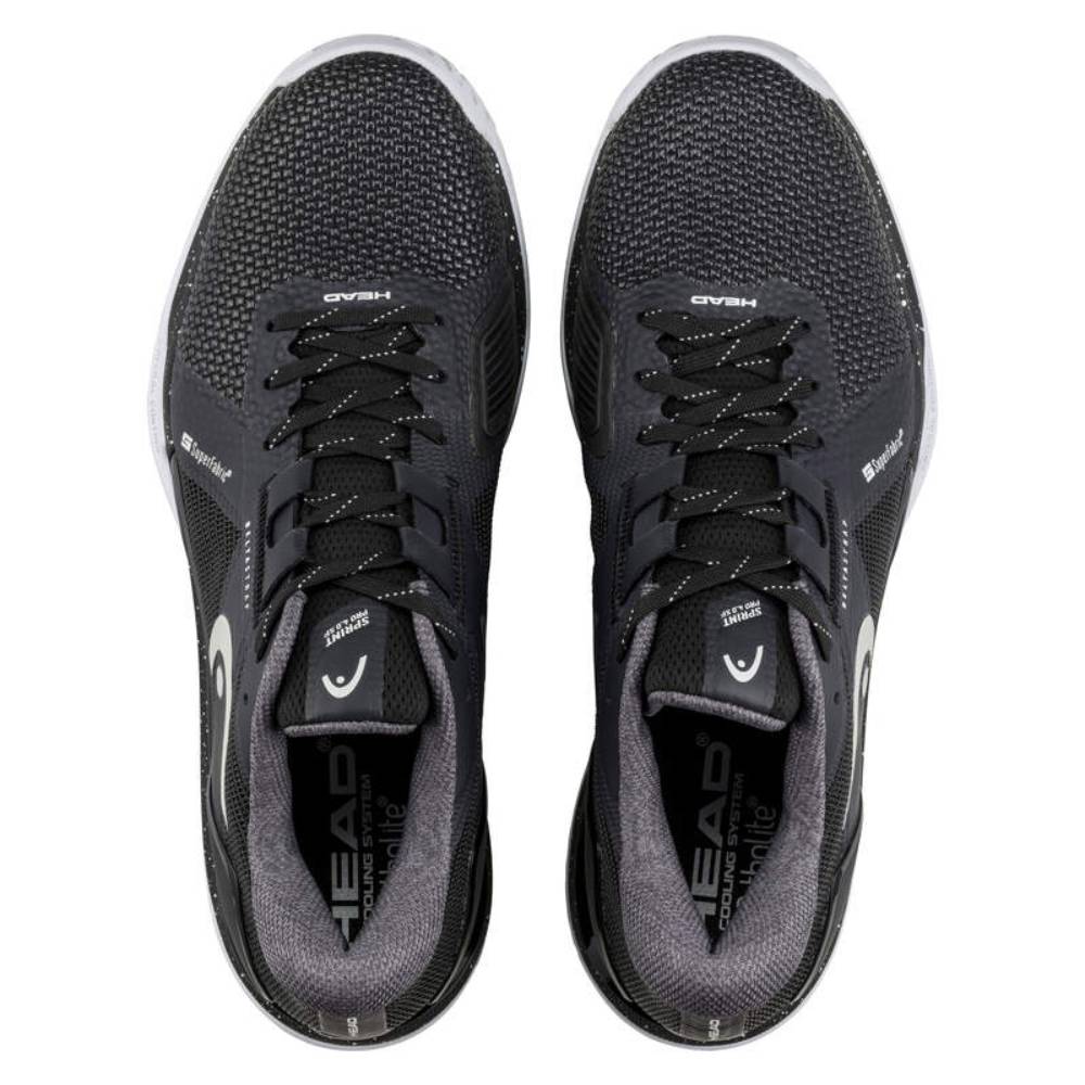Head Sprint Pro 4.0 SF Men's Tennis Shoes - Lightweight Performance Court Shoes for Men (Black/White) | Perfect for Competitive Matches & Training Sessions