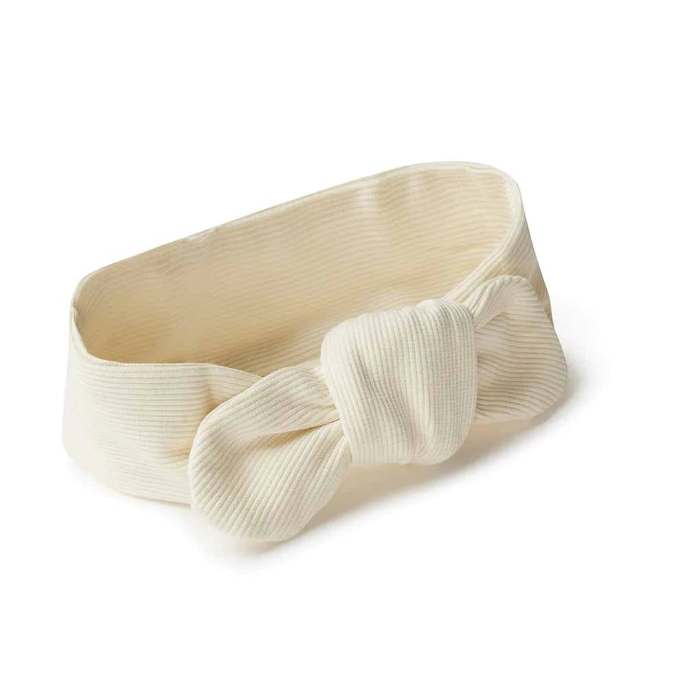 Snuggle Hunny Organic Ribbed Topknot Headband Halo - Soft Stretchy Hair Band for Women & Girls - Perfect for Yoga, Workouts, and Everyday Comfort