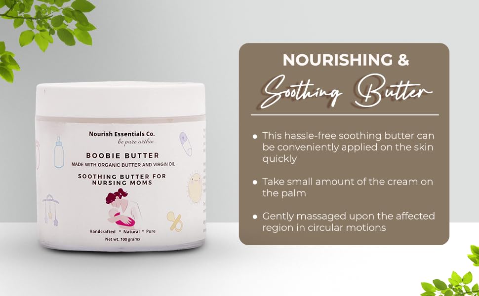 Nourish Essentials Co. Happy Nappy & Boobie Butter Duo - Organic Diaper Rash Cream & Nursing Balm for Babies & Moms | Perfect for Diaper Changes & Breastfeeding Comfort