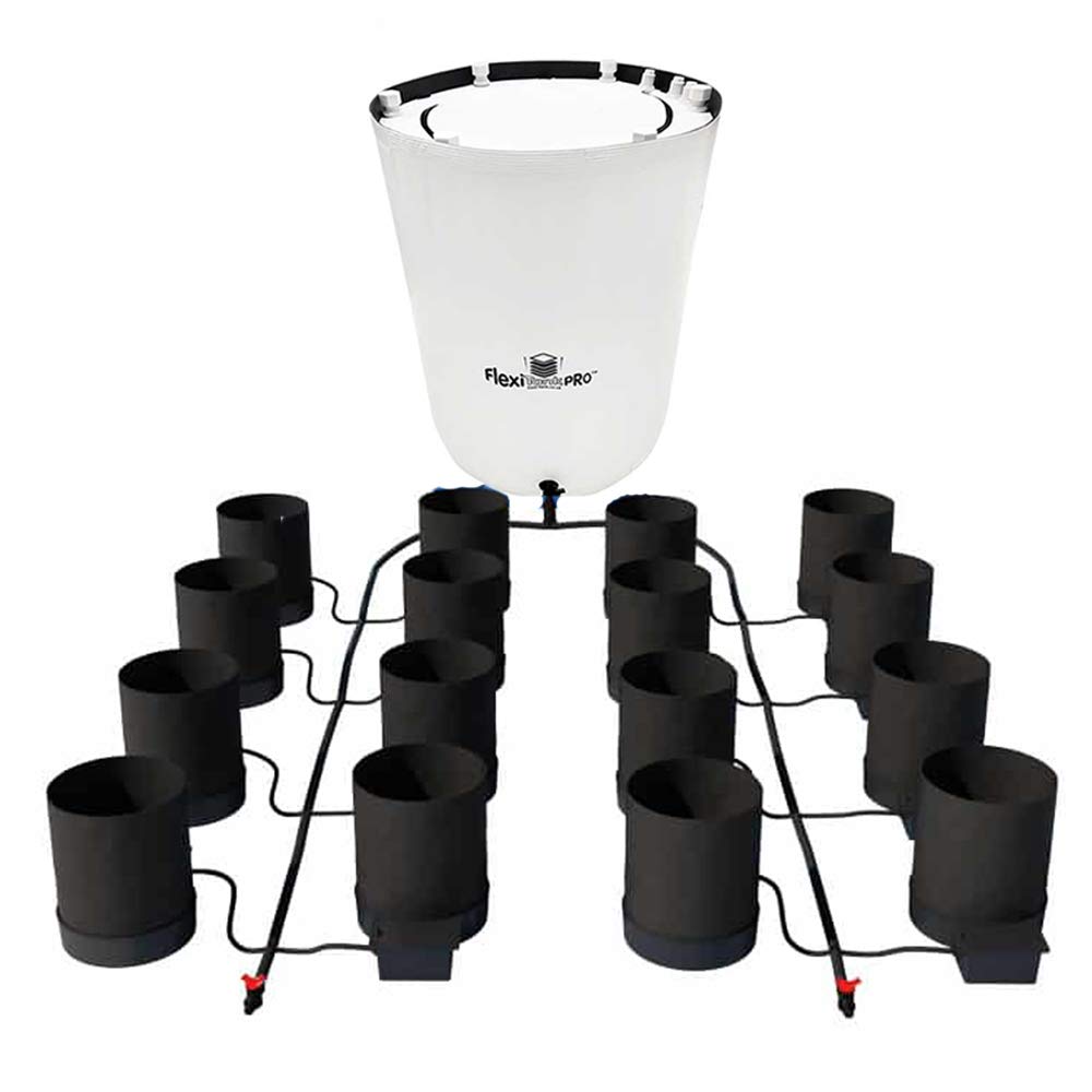 AutoPot 16 Pot Spring Pot Hydroponic System - 5 Gallon Spring Pots & 60 Gallon PRO FlexiTank - Indoor/Outdoor Gardening, Greenhouse, Hydroponics, Soil-Free Plant Growing - Perfect for Home Growers & Commercial Farms