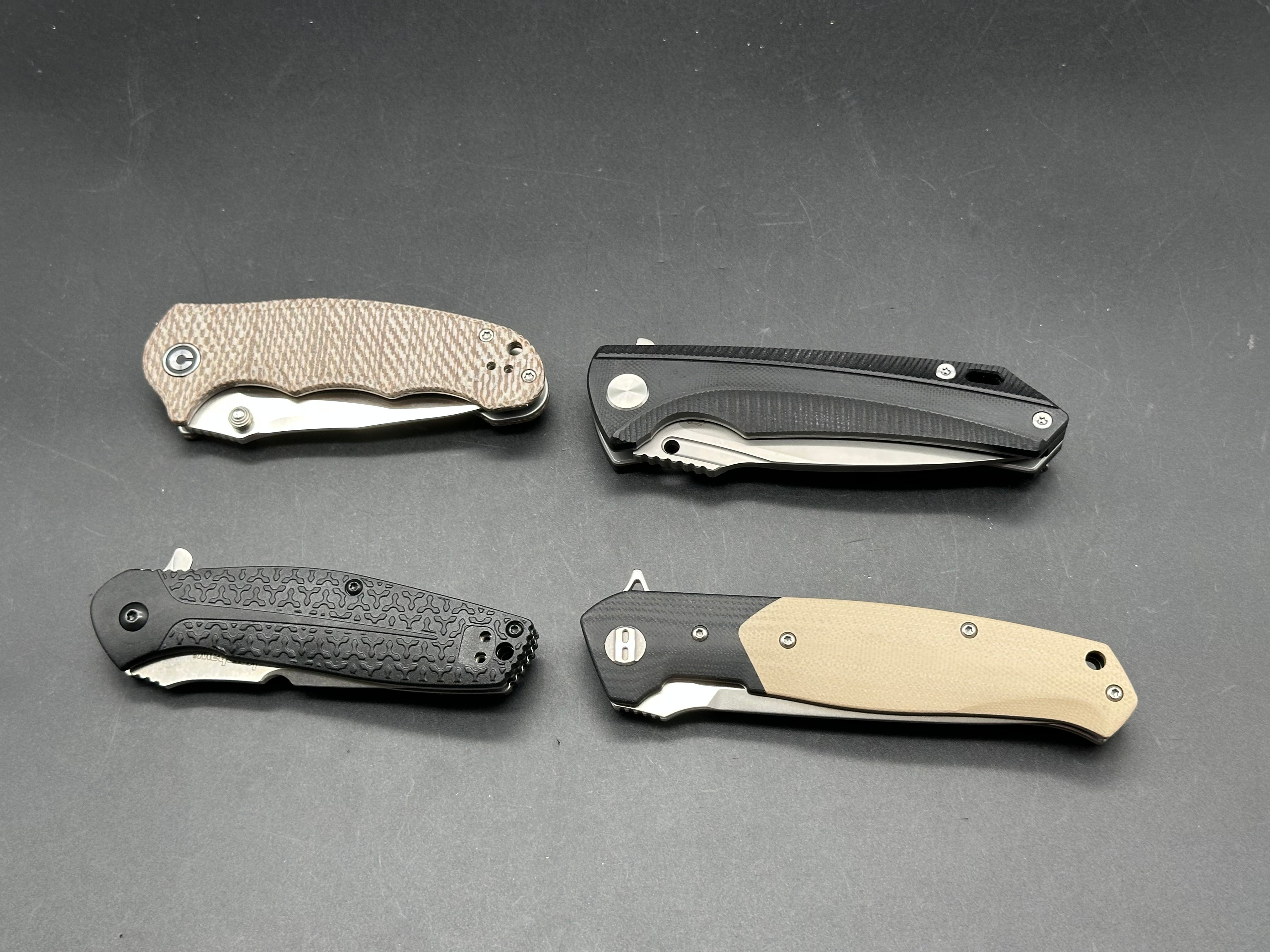 Premium 4-Piece Knife Bundle - Civivi, Sixleaf, Kershaw & Bestech - Perfect for Camping, Hiking & Outdoor Adventures