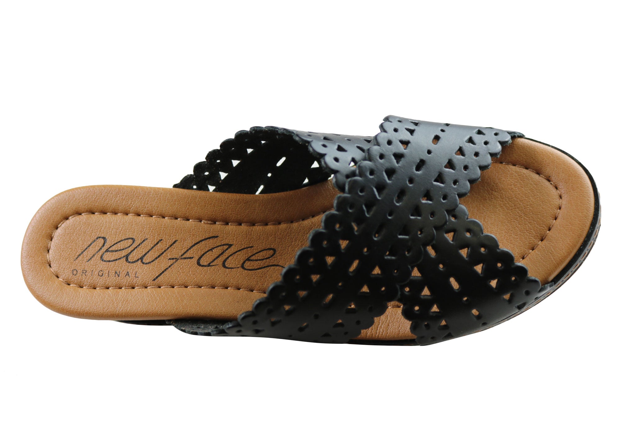 New Tory Women's Leather Wedge Slides Sandals - Comfortable Summer Casual Shoes for Women - Perfect for Beach, Vacation & Everyday Wear