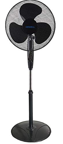 Howell Ho.VEP419 40 Inch White Floor Fan - Powerful Cooling for Large Rooms, Bedrooms, Living Rooms & Offices - Quiet High Velocity Air Circulation Fan for Home & Commercial Use