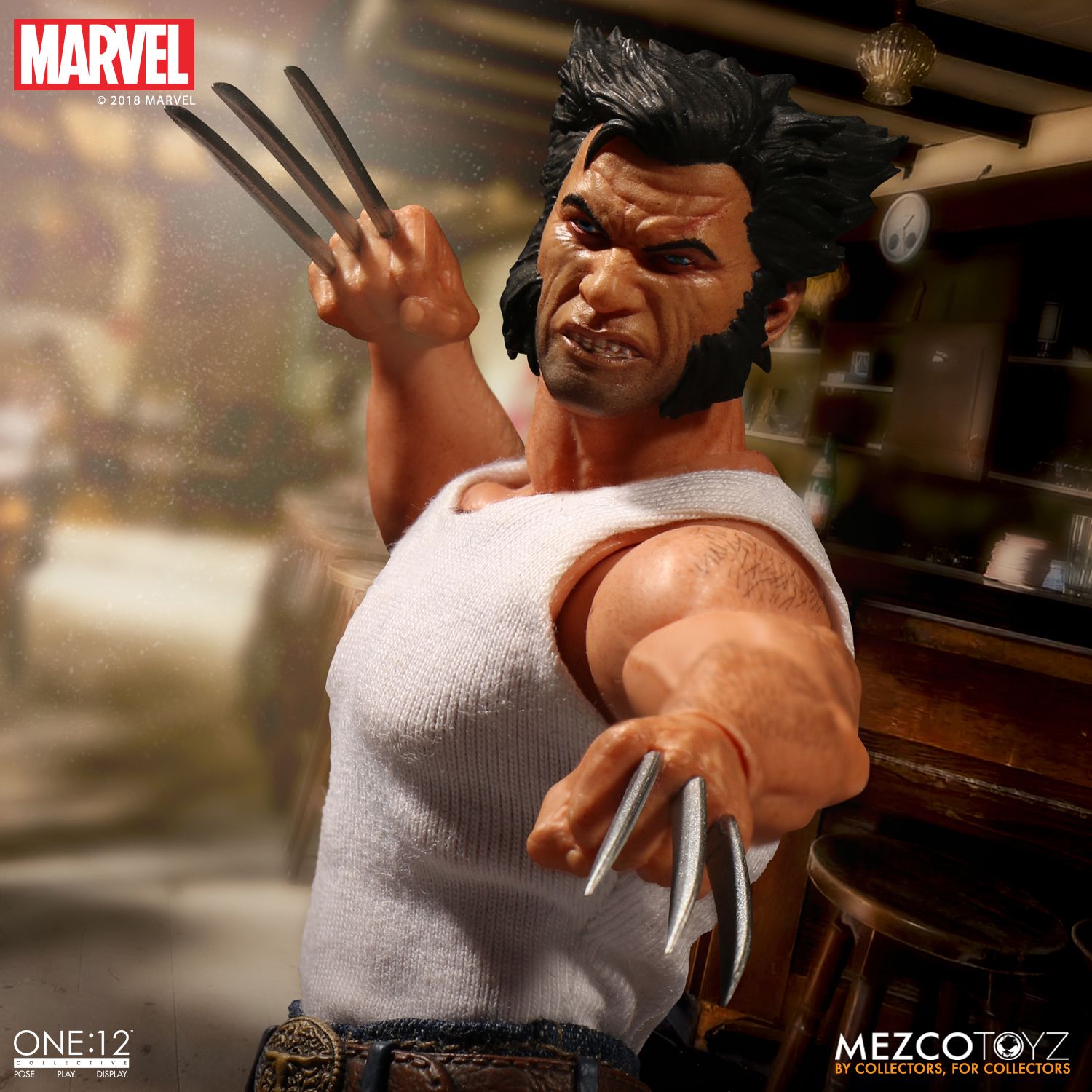 Mezco Toyz One:12 Collective Marvel Comics Logan Wolverine 1/12 Scale 6