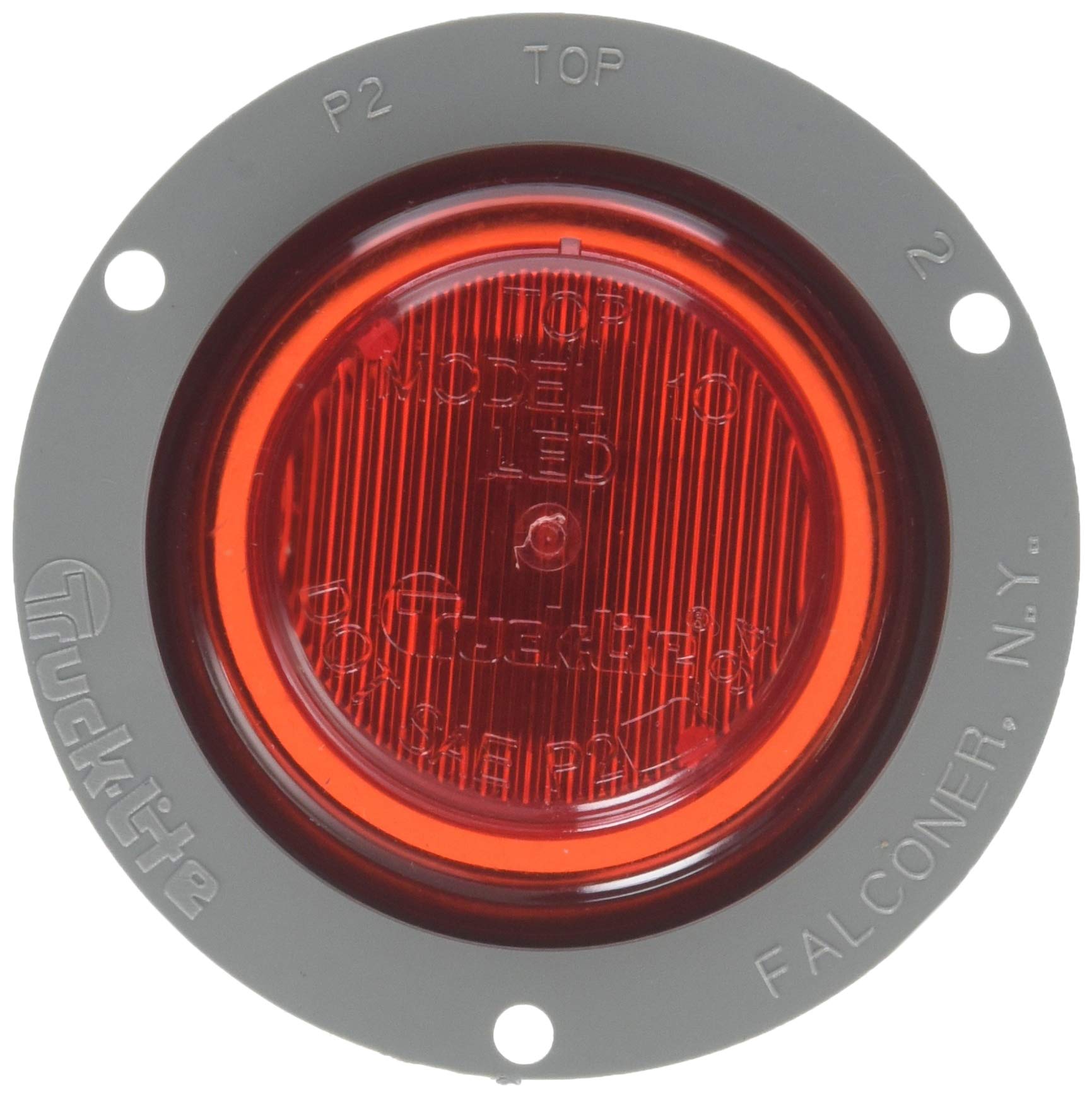 Truck-Lite 10251R Red LED Marker Clearance Light for Semi Trucks & Trailers - Heavy Duty, Waterproof, DOT Approved - Perfect for Night Driving & Road Safety