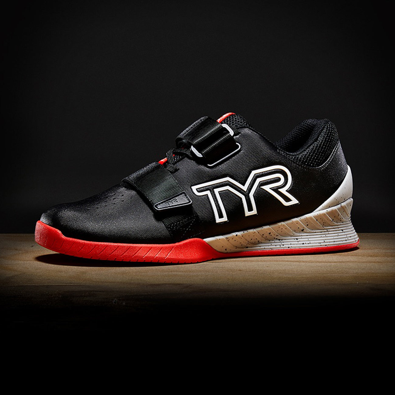 Tyr L1 Lifter Weightlifting Shoes for Men - Black & Red | CrossFit, Powerlifting & Olympic Lifting Gym Training Gear