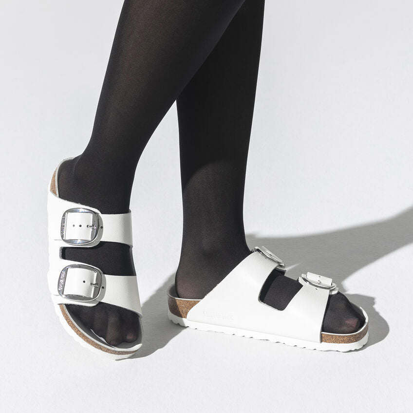 Birkenstock Arizona Big Buckle Sandals - Oiled Leather White Comfort Footwear for Women & Men | Perfect for Casual Wear, Beach, and Everyday Comfort