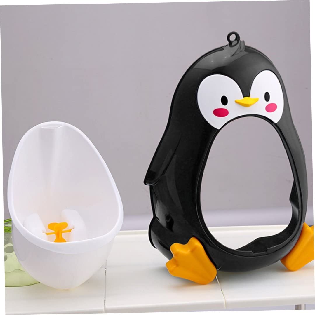 **Cartoon Penguin Toddler Potty Training Urinal for Boys - Funny Aiming Target, Standing Toilet Urinal for Baby Boys - Perfect for Home, Nursery & Travel**
