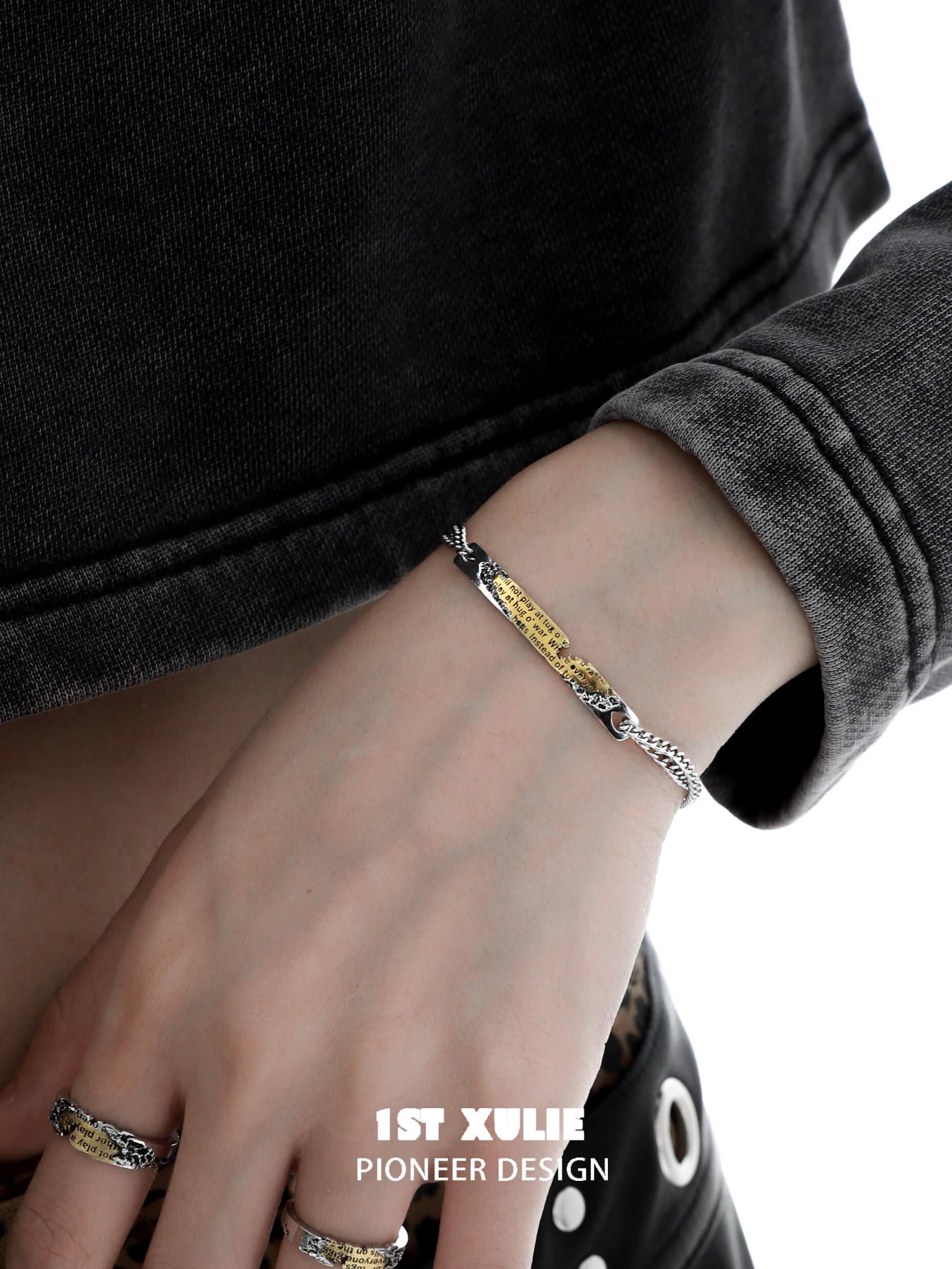 Immortal Lover S925 Sterling Silver Nameplate Basic Bracelet™ - Personalized Engraved Jewelry for Women, Couples Gift Idea - Perfect for Anniversaries, Valentine's Day & Special Occasions