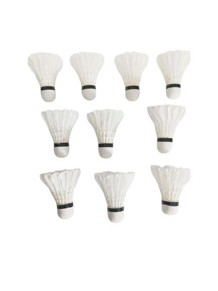 Premium Badminton Shuttlecocks - 10-Piece Goose Feather Shuttlecocks for Professional Play | Durable & High Performance | Perfect for Tournaments, Training & Outdoor Games