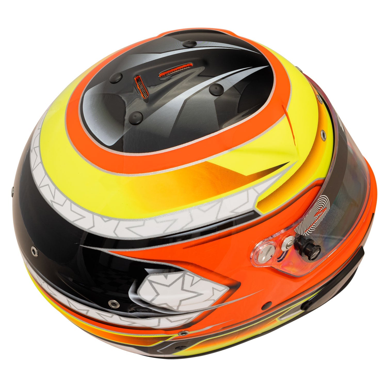 Zamp RZ 70E Switch Graphic Racing Helmet - FIA 8859 & Snell SA2020 Certified - Lightweight Full Face Motorcycle Helmet for Track Racing, Auto Cross & High-Speed Driving