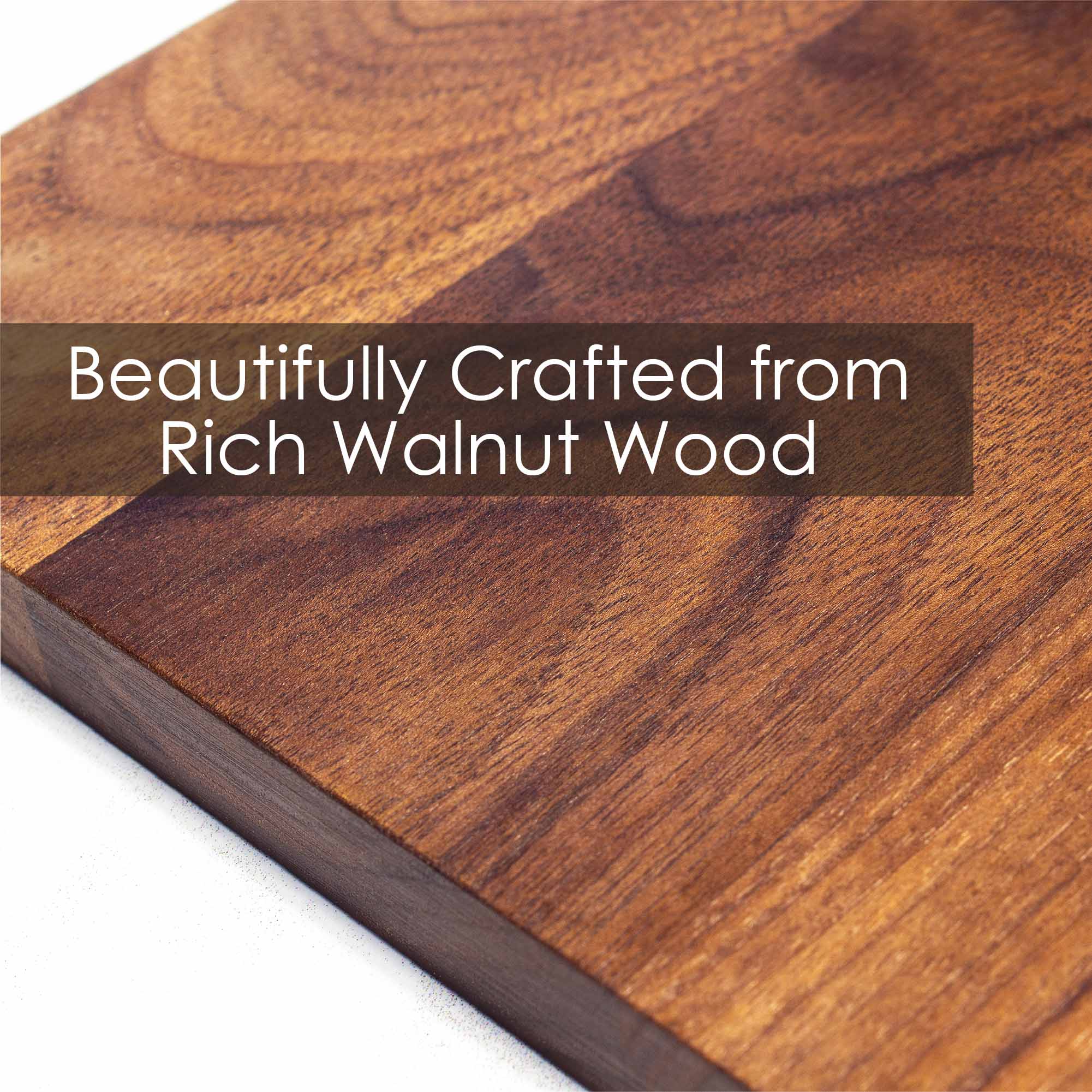 Premium TB Home® Walnut Wood Small Cutting Board - 8