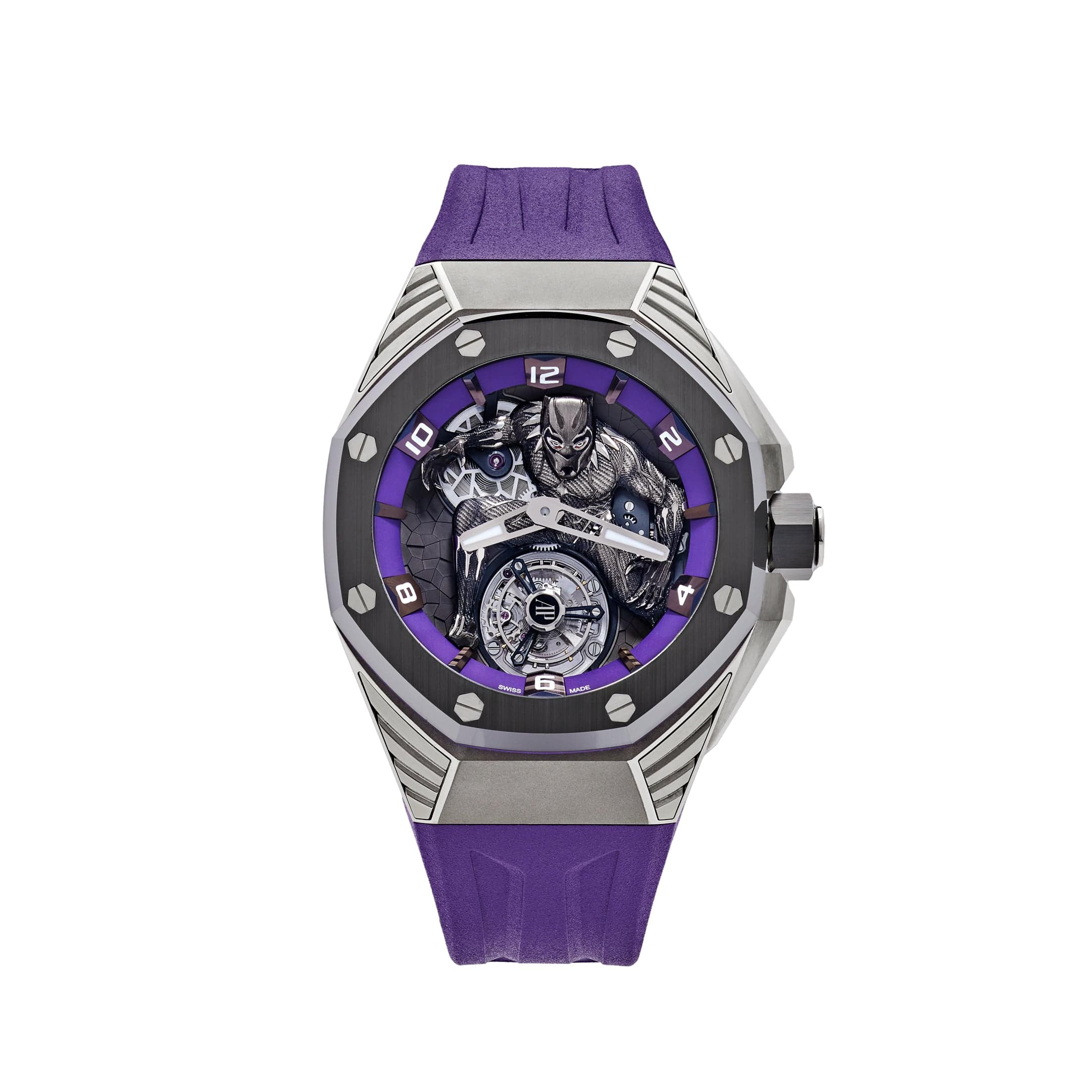 Audemars Piguet Royal Oak Concept 26620IO.OO.D077CA.01 Black Panther Flying Tourbillon Limited Edition Watch - Luxury Timepiece for Collectors & Special Occasions