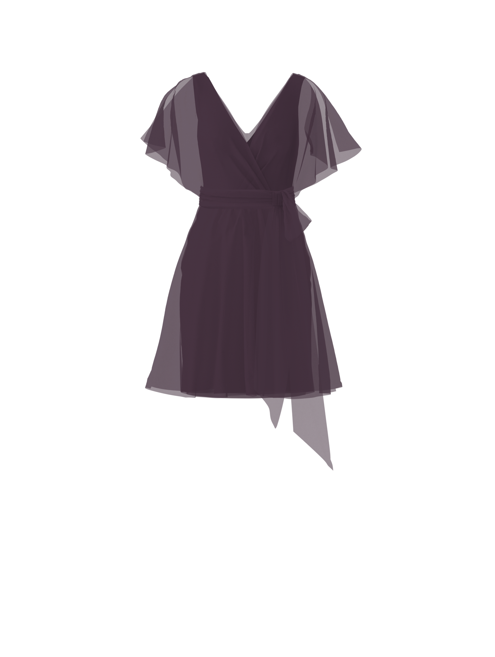 Ava Bodice & Carla Skirt with Sash Belt in Plum - Perfect for Weddings, Prom, and Formal Events