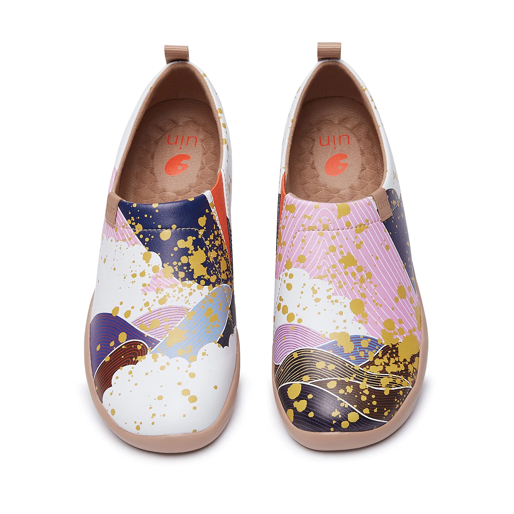 UIN Women's Slip-On Walking Shoes - Lightweight Travel Loafers with Microfiber Upper - Comfortable Casual Sneakers for Walking, Travel & Everyday Wear