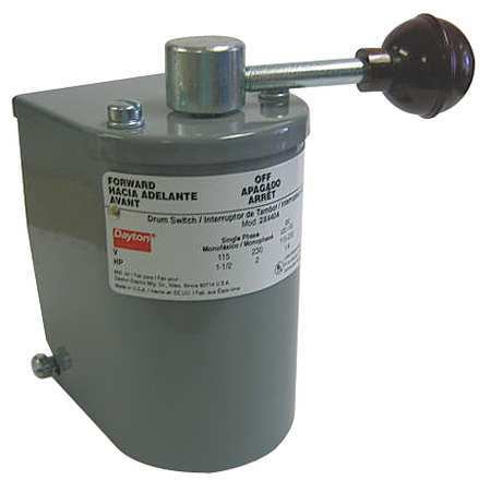 Drum Reversing Switch with Steel Handle - Heavy Duty Electrical Control for Industrial Equipment & Machinery