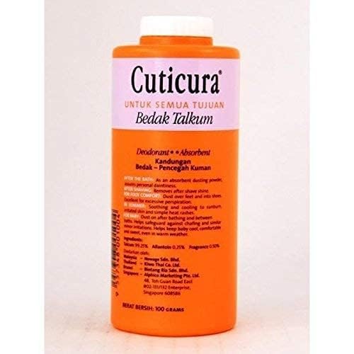 Cuticura Talcum Powder - 100g | Fragrance-Free Baby Powder for Sensitive Skin | Ideal for Diaper Rash Prevention & Daily Comfort