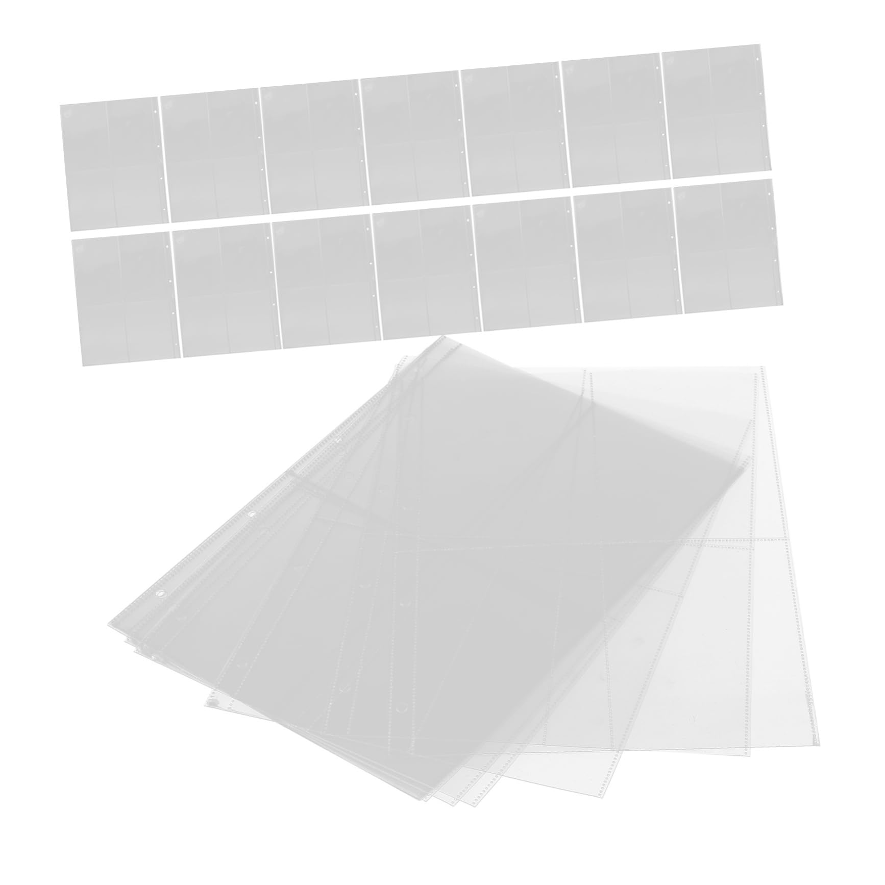 Abaodam 90-Piece Card Book Refill Pages - Premium PP Material for Collectible Cards, Bookmarks & Student Storage | Perfect for Trading Cards, Photo Albums & School Organization