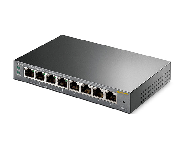 8 Port Gigabit Easy Smart Ethernet Switch with 4 Port PoE - High Speed Network Switch for Home & Office Desktop Use - Perfect for Smart Home, Gaming & Office Networking