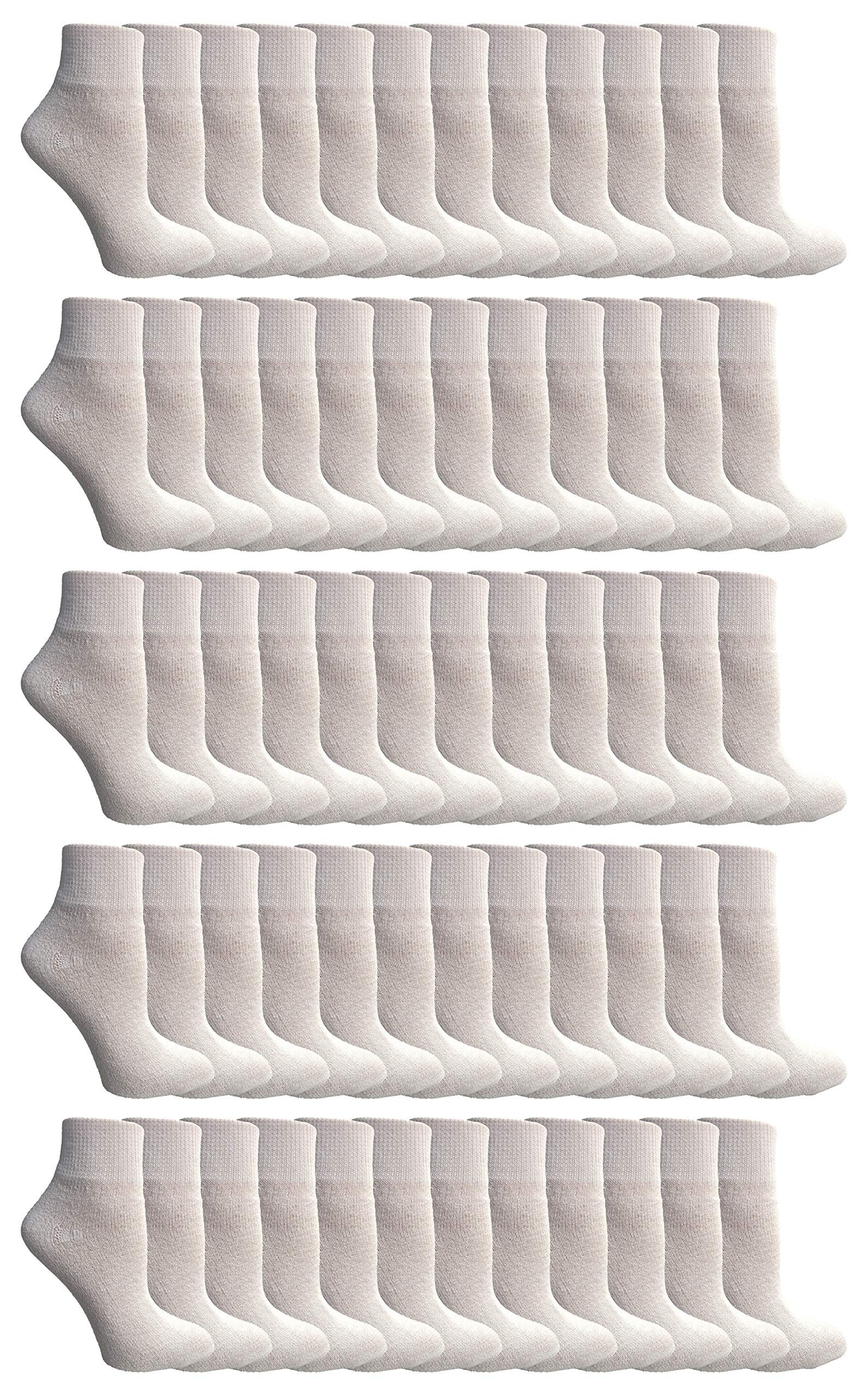 Yacht & Smith Men's & Women's Athletic Ankle Socks - 12 Pack Bulk Wholesale - Comfortable Sports Socks for Running, Gym & Everyday Wear