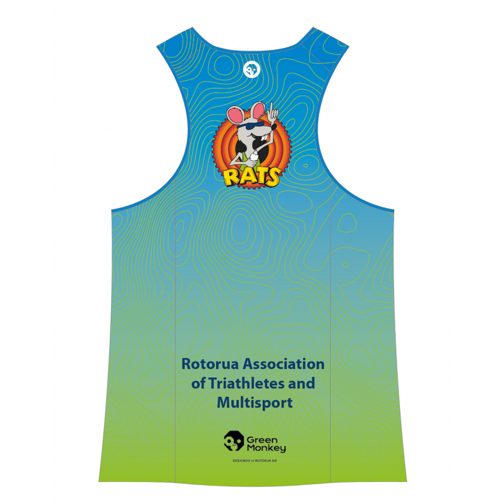 Rats Tri Singlet - Men's Athletic Performance Sleeveless Shirt for Running, Gym & Workouts - Moisture Wicking & Breathable Activewear
