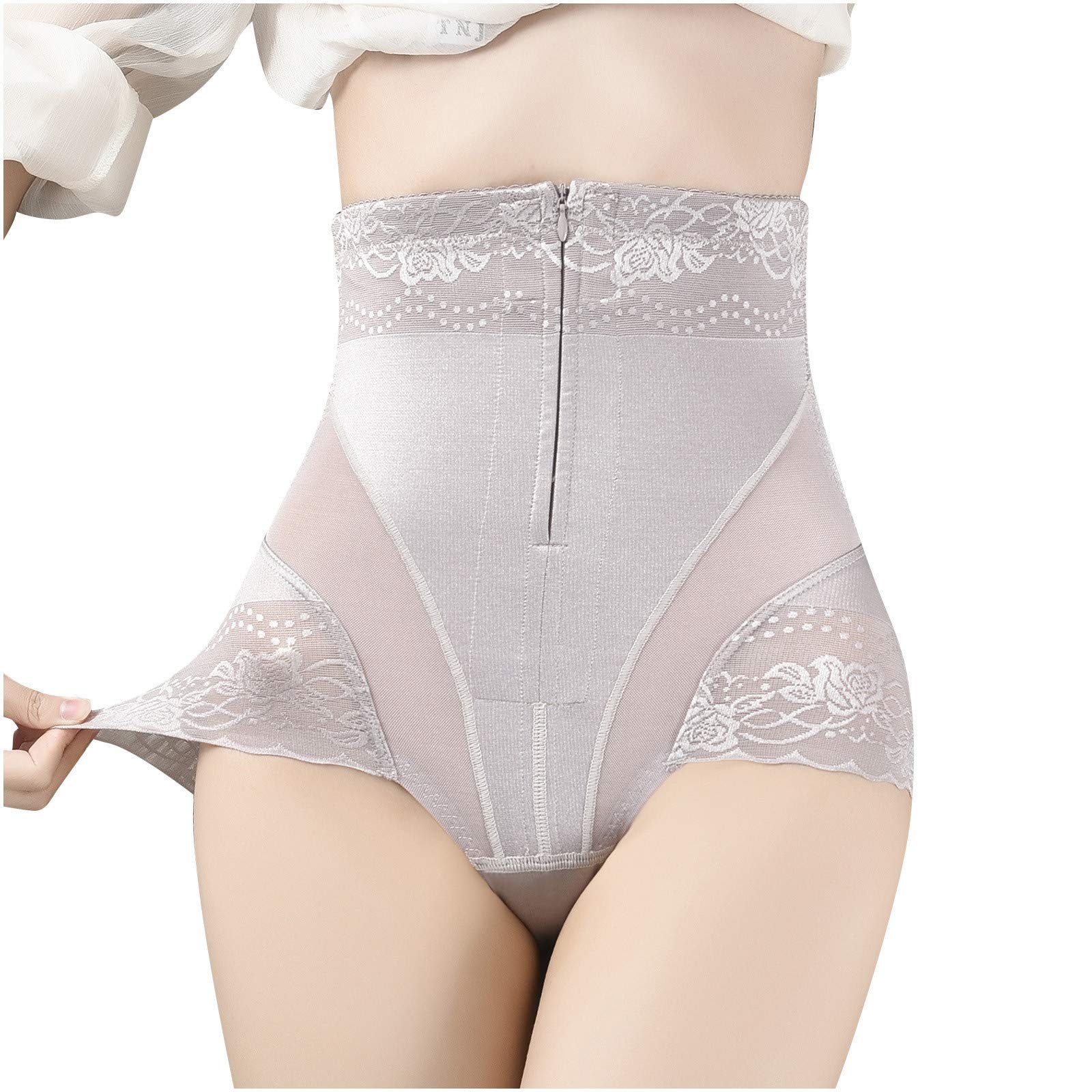High Waist Yoga Pants for Women - Tummy Control Shapewear with Zipper & Hip Lifting Design - 1 Piece Seamless Workout Leggings for Gym, Running & Everyday Comfort