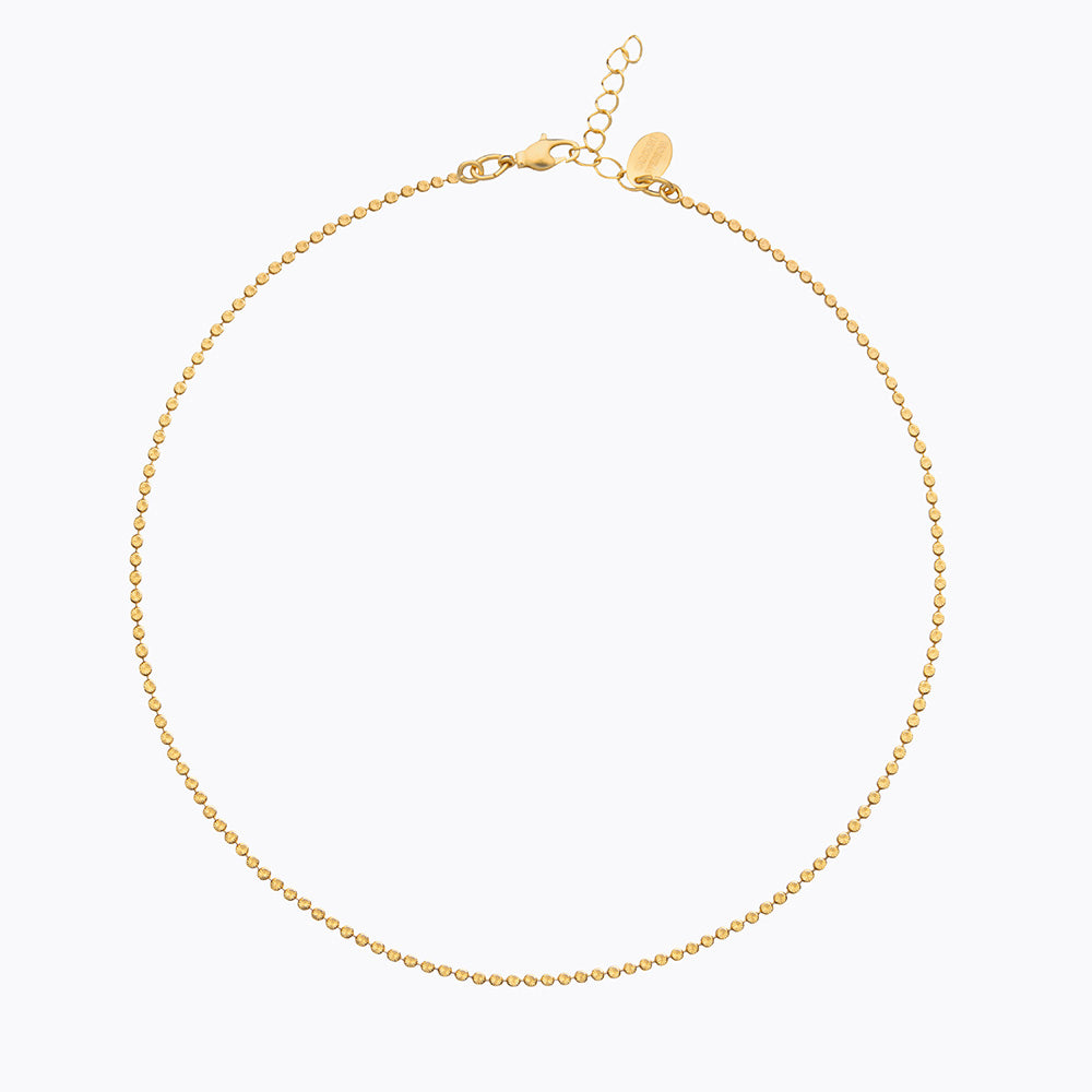Diamond Short Chain Necklace for Women - 14K Gold Plated Dainty Layering Jewelry Gift for Her | Perfect for Everyday Wear, Date Night & Special Occasions
