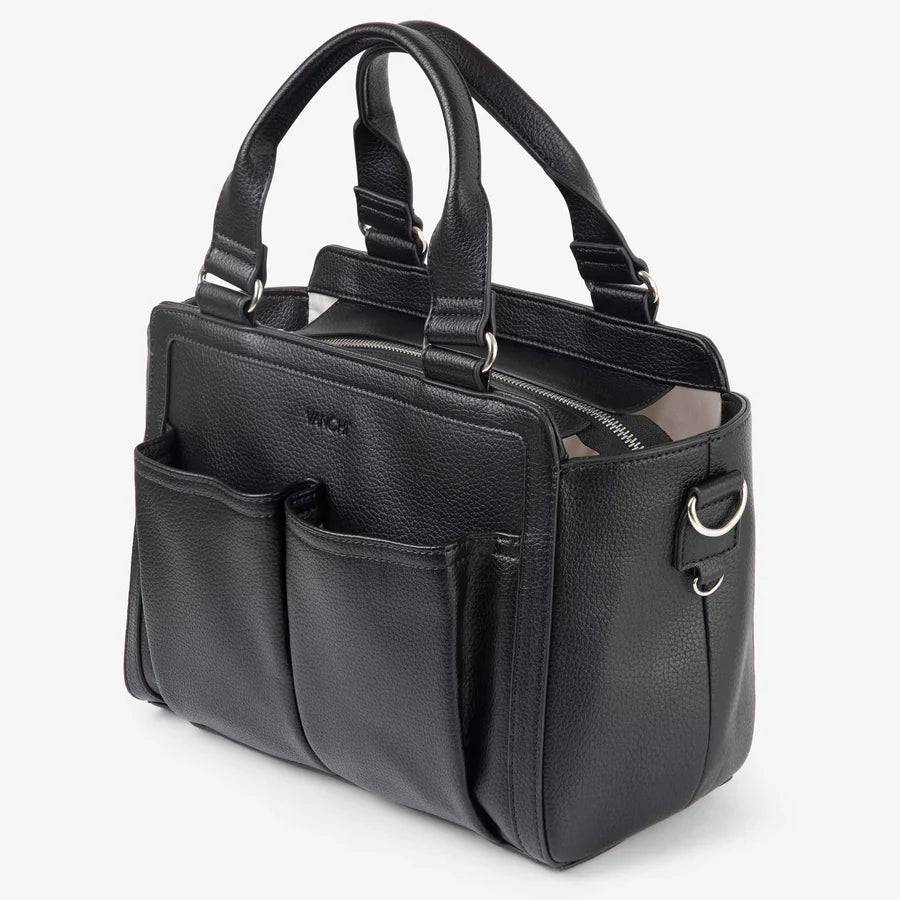 Vanchi Amelia Convertible Diaper Bag & Stroller Organizer - Black | Perfect for Baby Essentials, Travel & On-the-Go Parents
