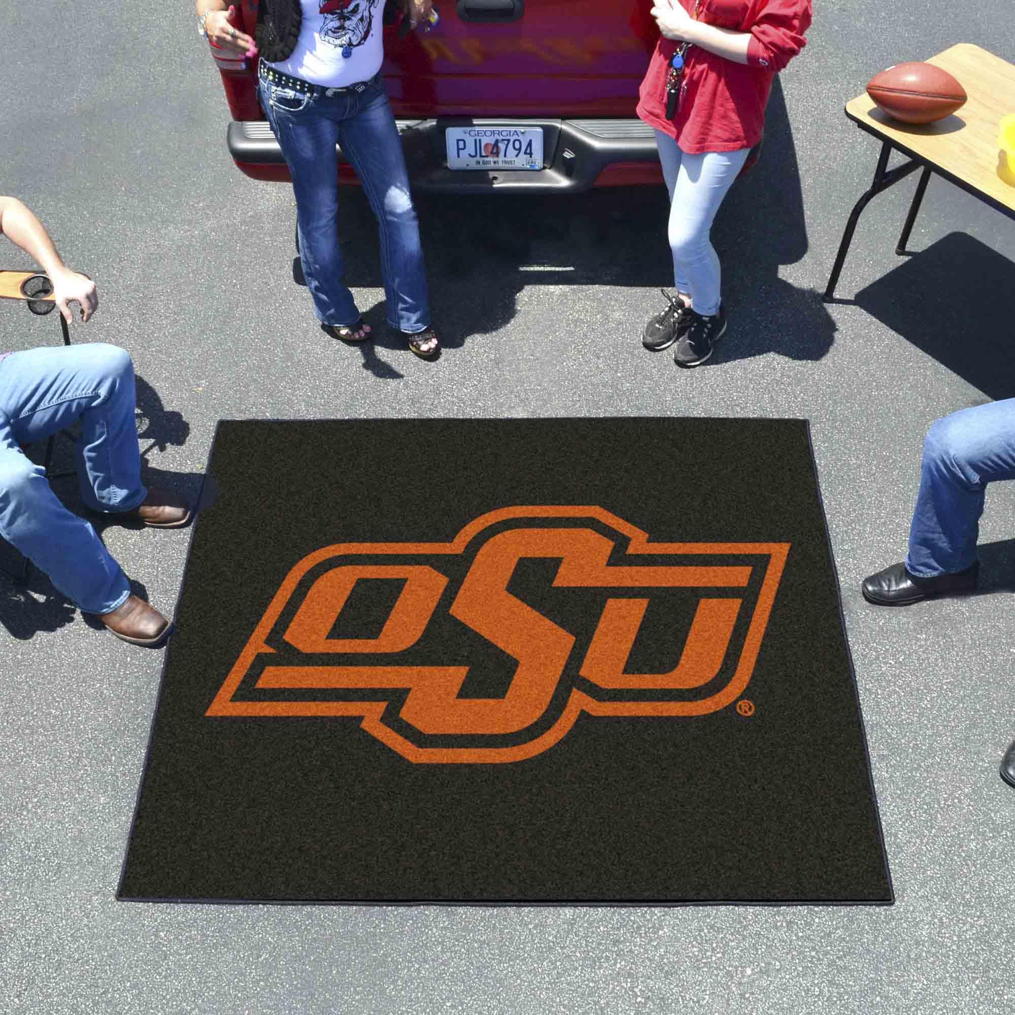 Oklahoma State Cowboys Tailgater Rug 5ft x 6ft - Fanmats NCAA Football Team Sports Fan Area Rug for Home Decor, Game Room, Tailgating Parties & Outdoor Events