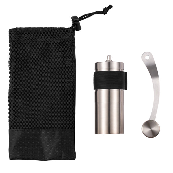 Premium Ten Mile Manual Coffee Grinder - Portable Hand Crank Burr Mill for Espresso, French Press & Travel - Perfect for Camping, Home & Office Use