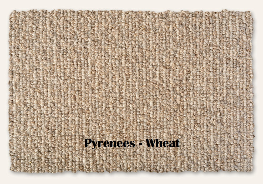 EarthWeave Bio Floor Natural Wool Carpet - Eco-Friendly Pyrenees Wool Rug - 12ft Wide Area Rug for Living Room, Bedroom & Nursery - Soft & Sustainable Floor Covering