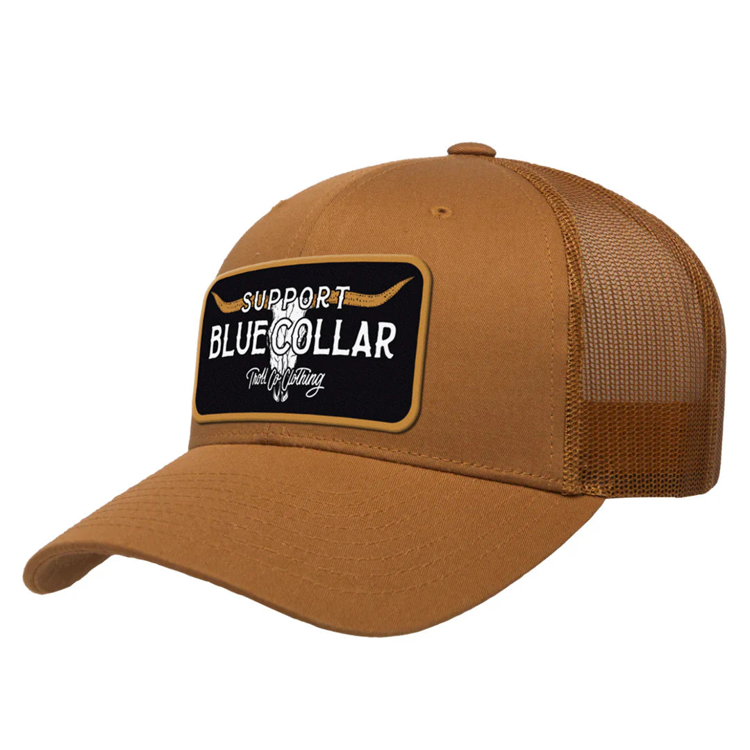 Troll Co Barricade Curved Brim Hat - Adjustable Snapback Cap for Men & Women - Outdoor Sun Protection for Hiking, Fishing, and Sports Activities