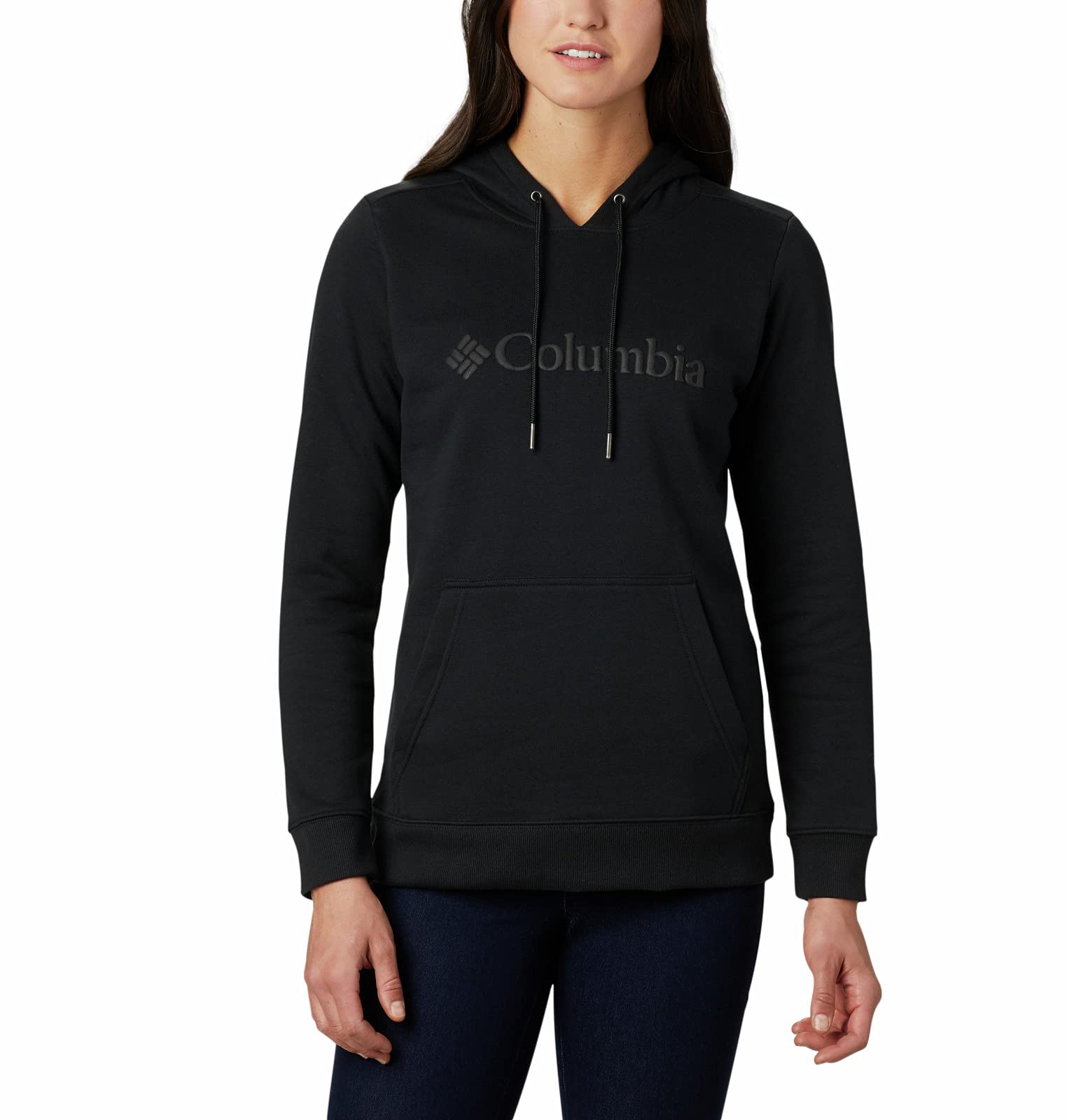 Columbia Women's Logo Hoodie - Lightweight Fleece Pullover with Front Pockets | Perfect for Hiking, Camping & Outdoor Activities