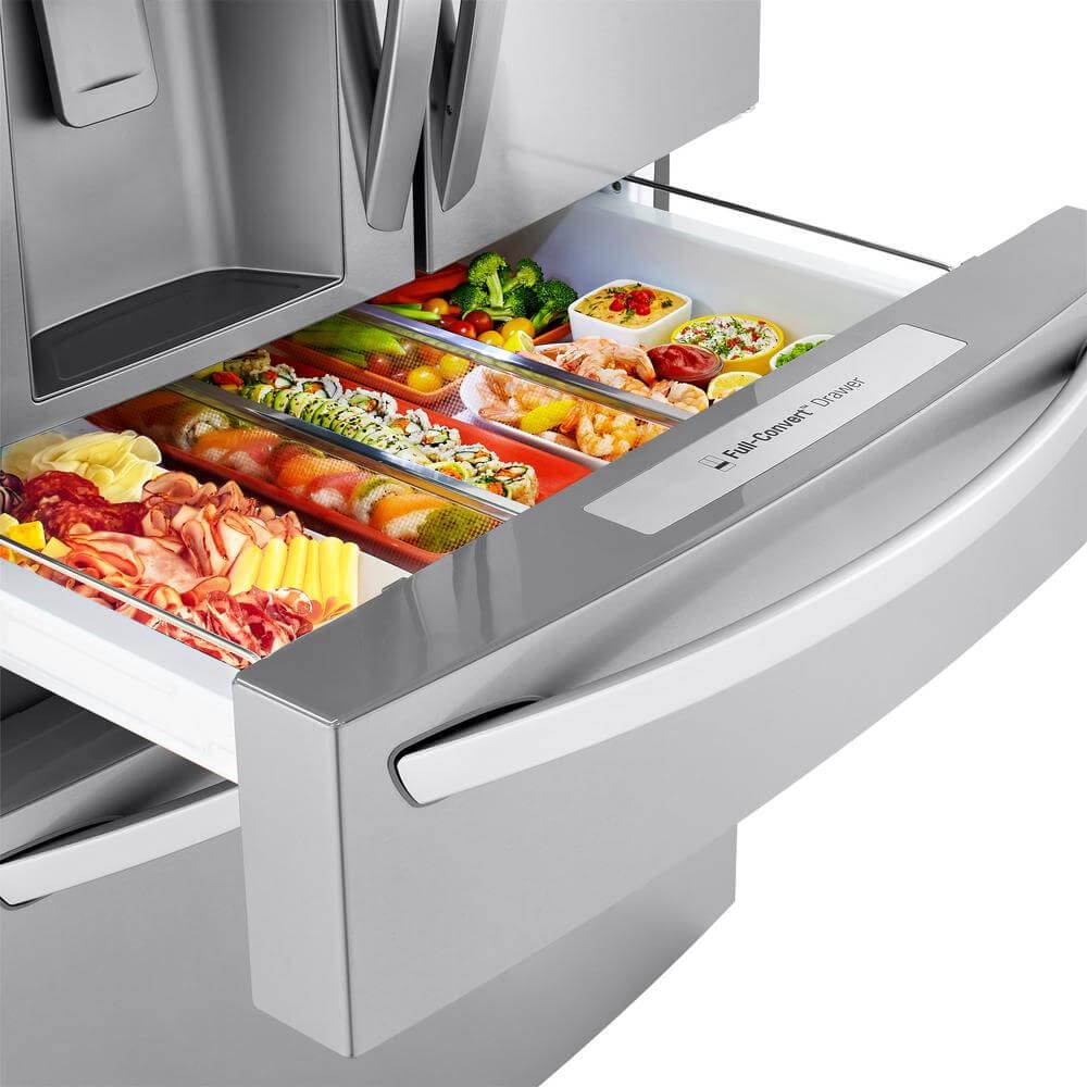 23 cu. ft. Smart WiFi Enabled Counter-Depth Refrigerator with Craft Ice Maker - Perfect for Modern Kitchens, Entertaining & Smart Home Integration